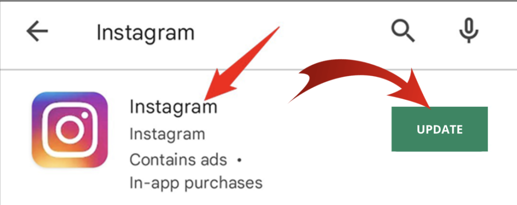 update Instagram on Android